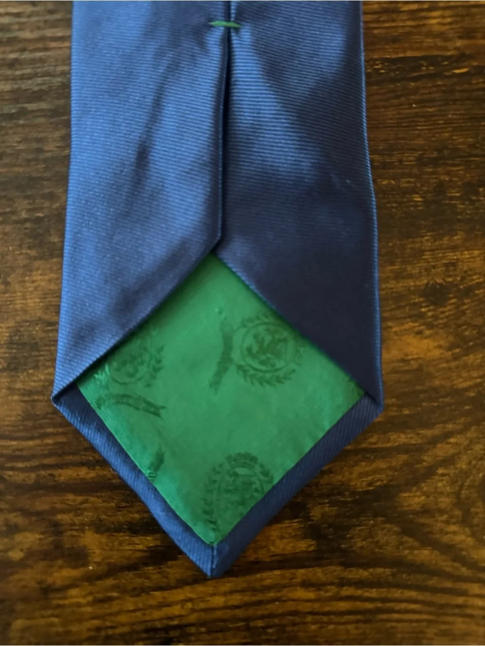 Tommy Hilfiger Men's Solid Blue Silk Tie -NWT